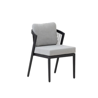 Isla 9 Piece Outdoor Dining Setting - Light Grey/Black