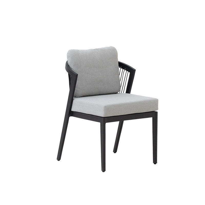 Isla 9 Piece Outdoor Dining Setting - Light Grey/Black