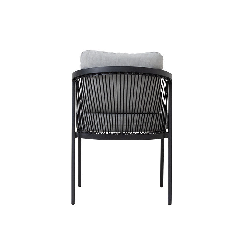 Isla 9 Piece Outdoor Dining Setting - Light Grey/Black