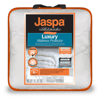 Jaspa Black Luxury Waterproof Mattress Protector - Double