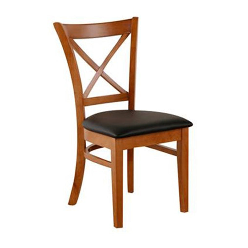 Java Timber Dining Chair - Antique Maple/Dark Brown