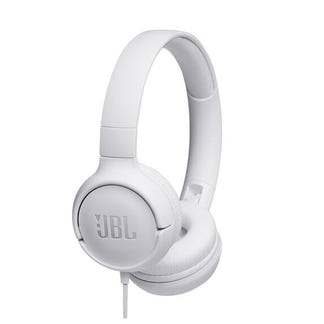 JBL Tune 500 Wired On Ear Headphones - White