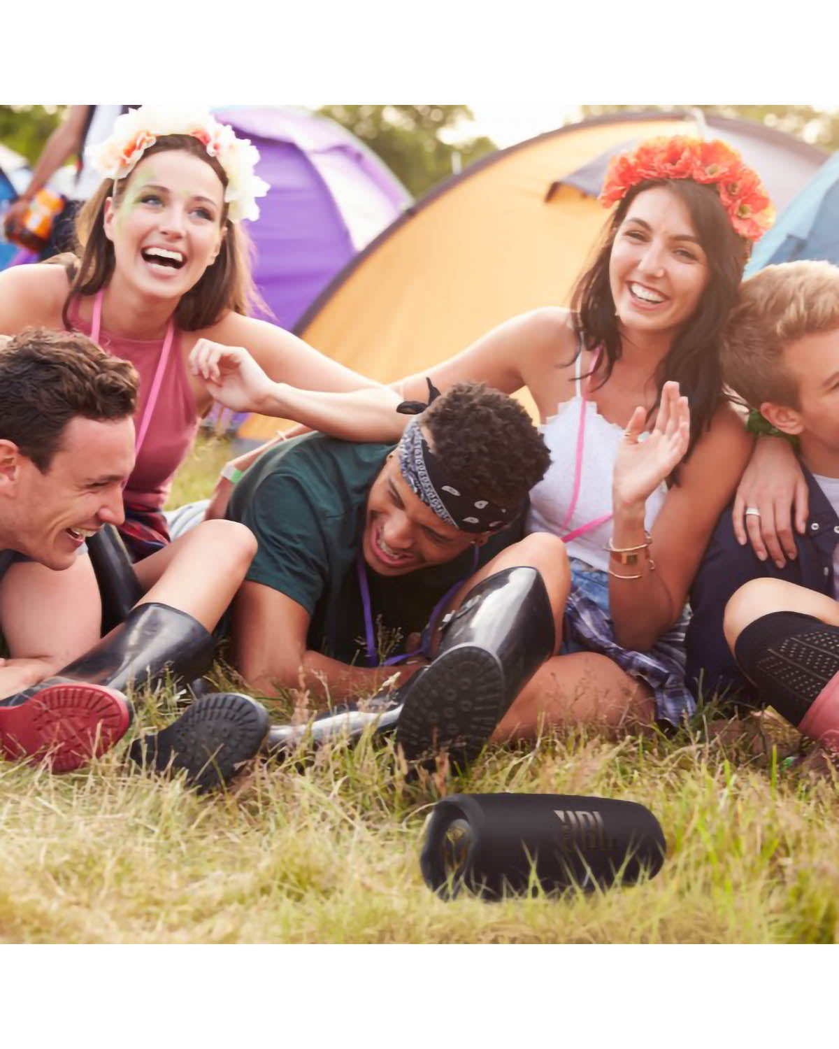 JBL Charge 5 Portable Bluetooth Speaker - Black