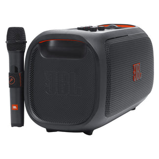 JBL PartyBox On-the-Go Essential IPX4 Portable Party Speaker with Microphone