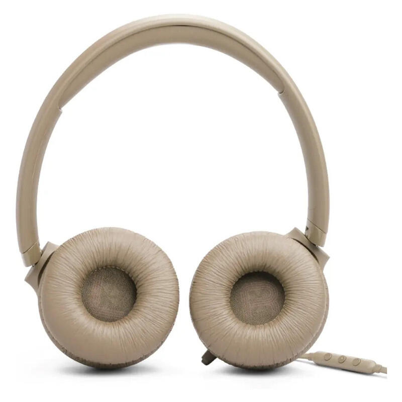 JBL Tune 530 Wired USB-C On-Ear Headphones - Beige