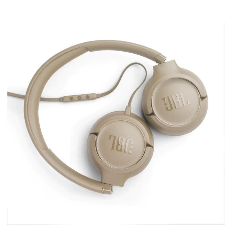 JBL Tune 530 Wired USB-C On-Ear Headphones - Beige