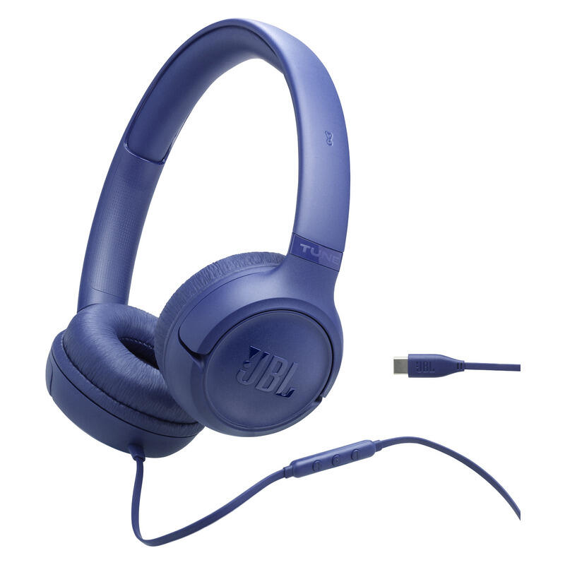 JBL Tune 530 USB-C On-Ear Headphones - Blue
