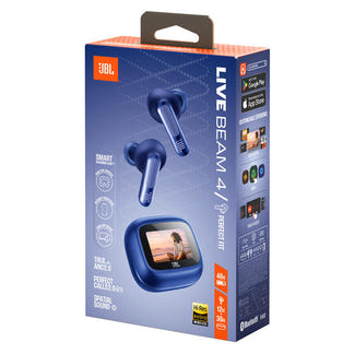JBL Live Beam 4 TWS Adaptive Noise Cancelling Earbuds - Blue