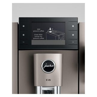 Jura E8 Automatic Coffee Machine - Midnight Silver