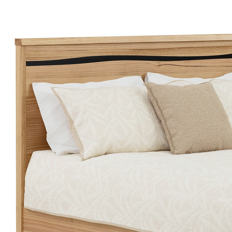 Kaitlyn Timber Queen Bed with Live Edge - Mountain Ash