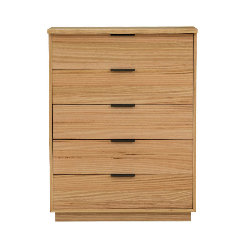 Kaitlyn 5 Drawer Tallboy with Live Edge - Mountain Ash