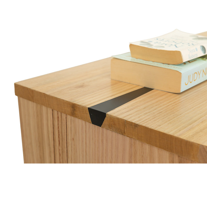 Kaitlyn 5 Drawer Tallboy with Live Edge - Mountain Ash