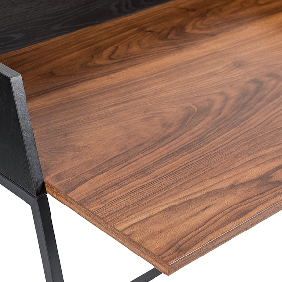 Kennet Desk - Black/Walnut