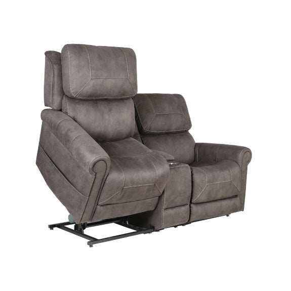 Theorem Kennington 2 Seater Lift & Recline Fabric Armchair - Gun Metal