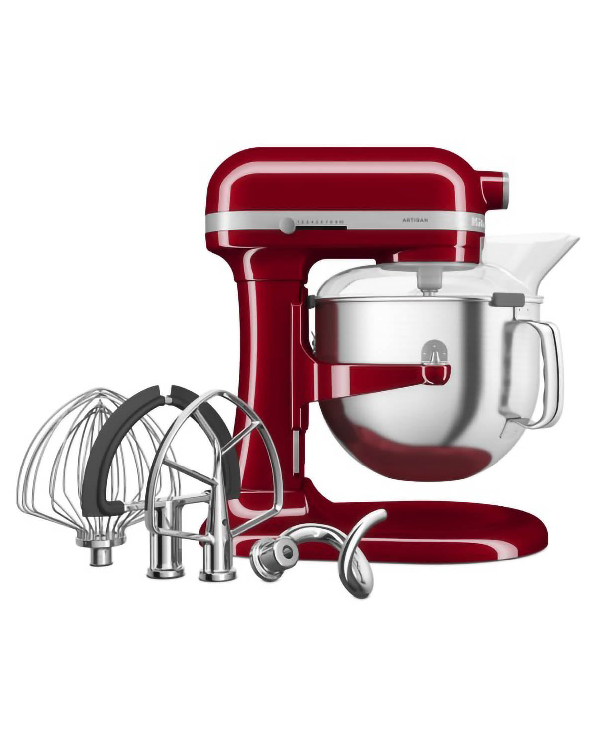 KitchenAid 6.6 Litre Artisan Bowl Lift Mixer - Empire Red