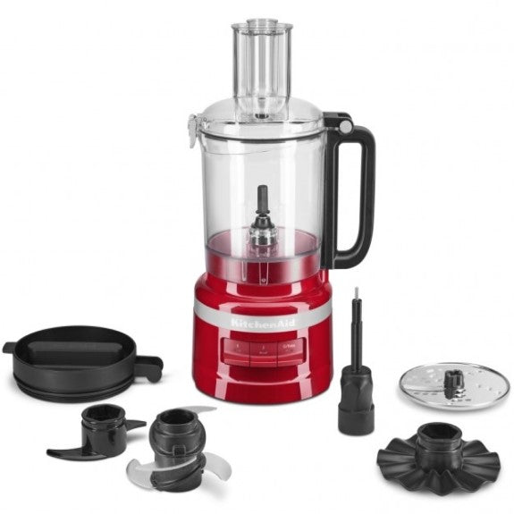KitchenAid 250W 9 Cup Food Processor - Empire Red