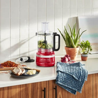 KitchenAid 250W 9 Cup Food Processor - Empire Red