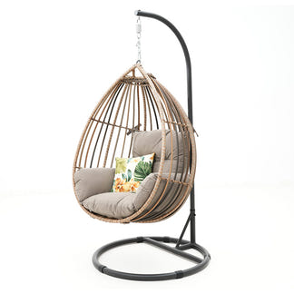 Koala Hanging Egg Chair - Marina/Taupe