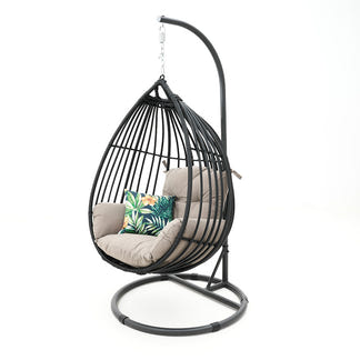 Koala Hanging Egg Chair - Castle Grey/Taupe