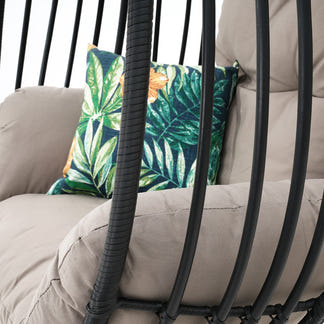 Koala Hanging Egg Chair - Castle Grey/Taupe