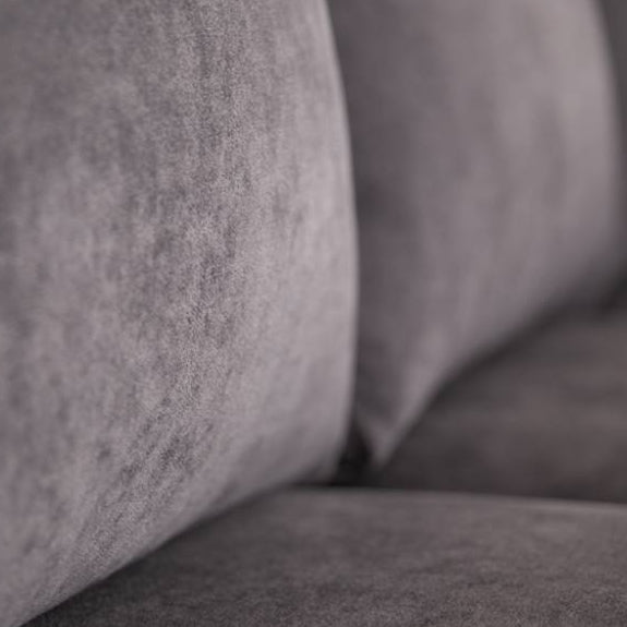 Kristie 3 Seater Fabric Sofa with RHF Chaise - Dark Grey
