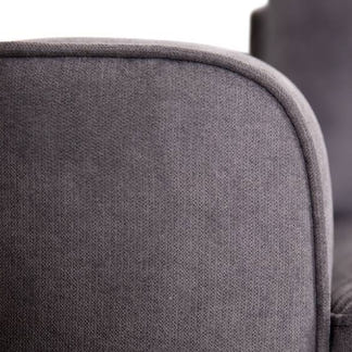 Kristie 3 Seater Fabric Sofa with LHF Chaise - Dark Grey