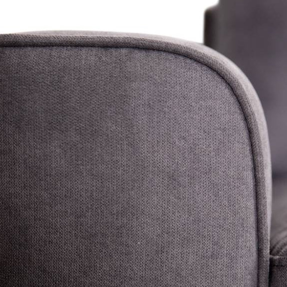 Kristie 3 Seater Fabric Sofa with LHF Chaise - Dark Grey