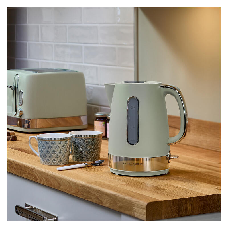 Laura Ashley 1.7L Jug Kettle - Sage Leaf
