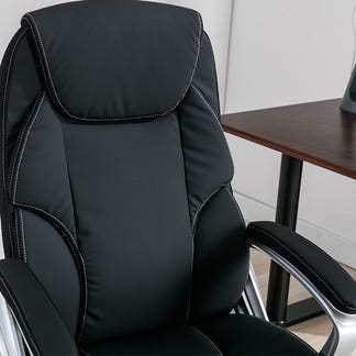 Legacy Gas Lift Gaming and Office Chair - Black/Silver
