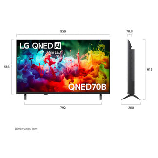 LG 43" QNED70B Smart 4K QNED Mini-LED AI TV (2026)