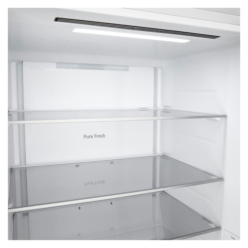 LG 436L Bottom Mount Fridge with Zero Clearance Hinges - Matte White