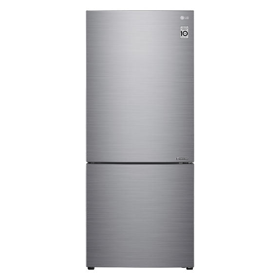 LG 420 Litre Bottom Mount Refrigerator - Stainless Steel