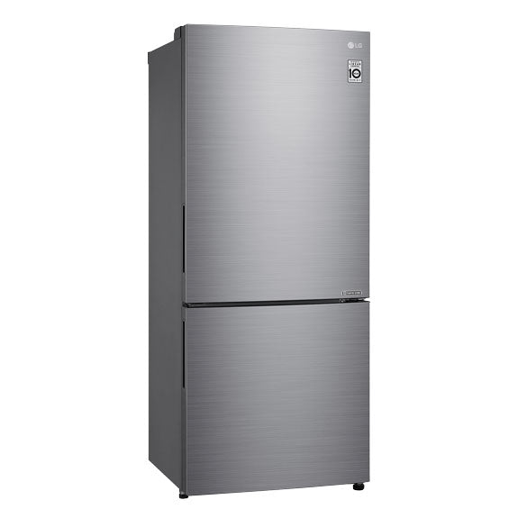 LG 420 Litre Bottom Mount Refrigerator - Stainless Steel