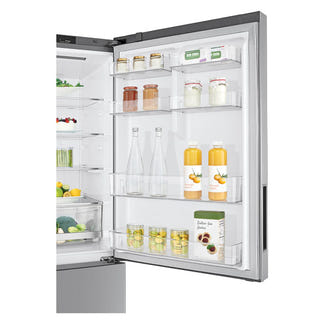 LG 420 Litre Bottom Mount Refrigerator - Stainless Steel