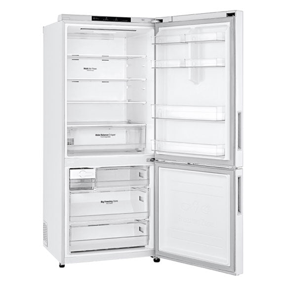 LG 420 Litre Bottom Mount Refrigerator -  White