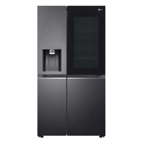 LG 635 Litre Side By Side Fridge - Matte Black