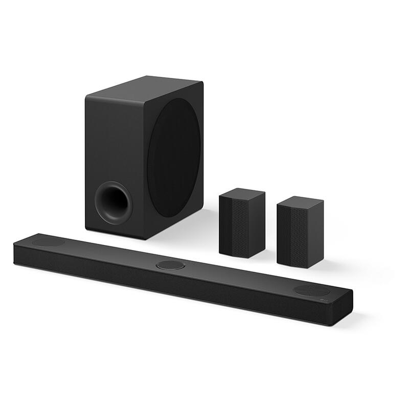 LG S80TR 5.1.3 Channel Soundbar with Subwoofer & Rear Speakers - Black