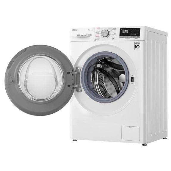 LG 8kg Front Load Washer - White