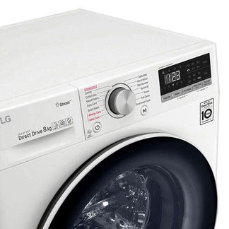 LG 8kg Front Load Washer - White