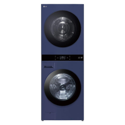 LG 19kg + 10kg Smart AI WashTower All-In-One Stacked Washer Dryer Combo - Navy Blue