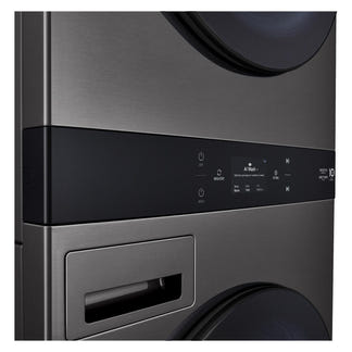 LG 19kg + 10kg Smart AI WashTower All-In-One Stacked Washer Dryer Combo - Black