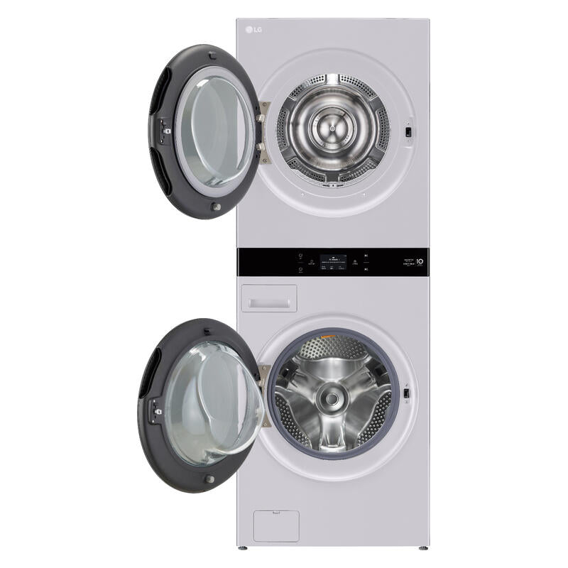 LG 19kg + 10kg Smart AI WashTower All-In-One Stacked Washer Dryer Combo - Matte Grey