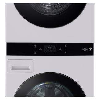 LG 19kg + 10kg Smart AI WashTower All-In-One Stacked Washer Dryer Combo - Matte Grey