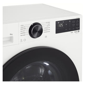 LG 8kg AI Front Load Washing Machine - White (Series 3)
