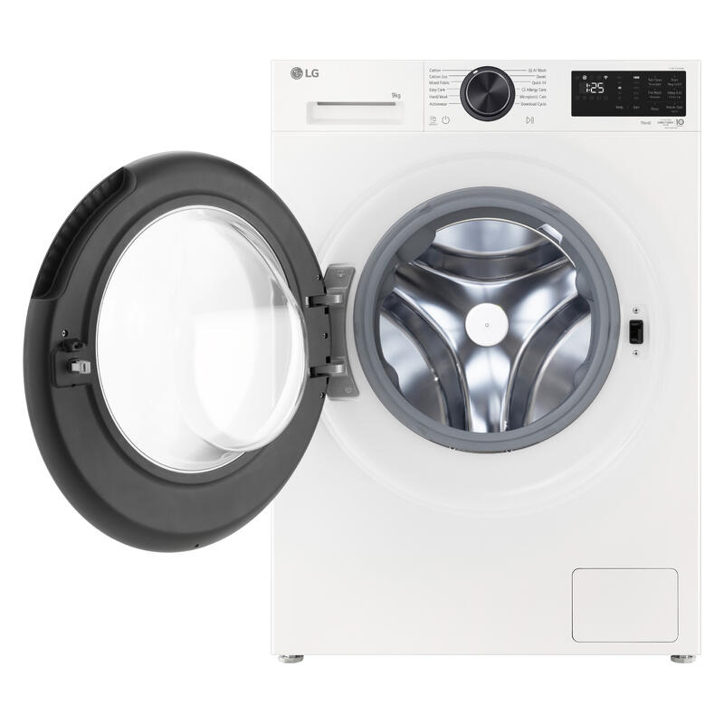 LG 9kg AI Front Load Washing Machine - White (Series 3)