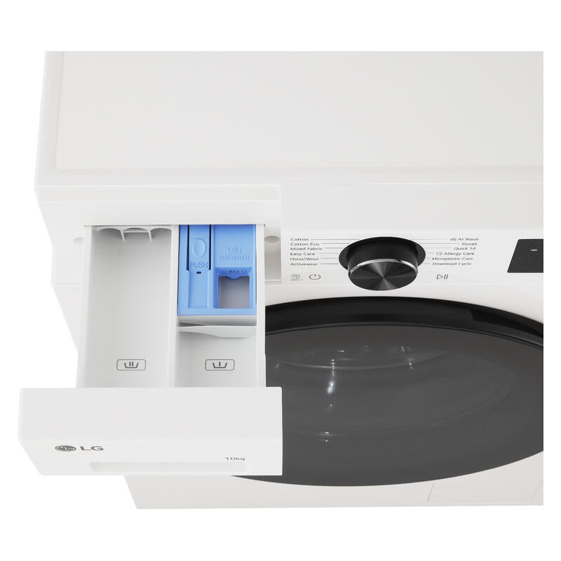 LG 10kg AI Front Load Washing Machine - White (Series 3)