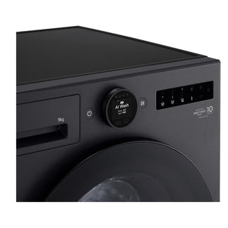 LG 9kg AI Front Load Washing Machine - Matte Black (Series 9)