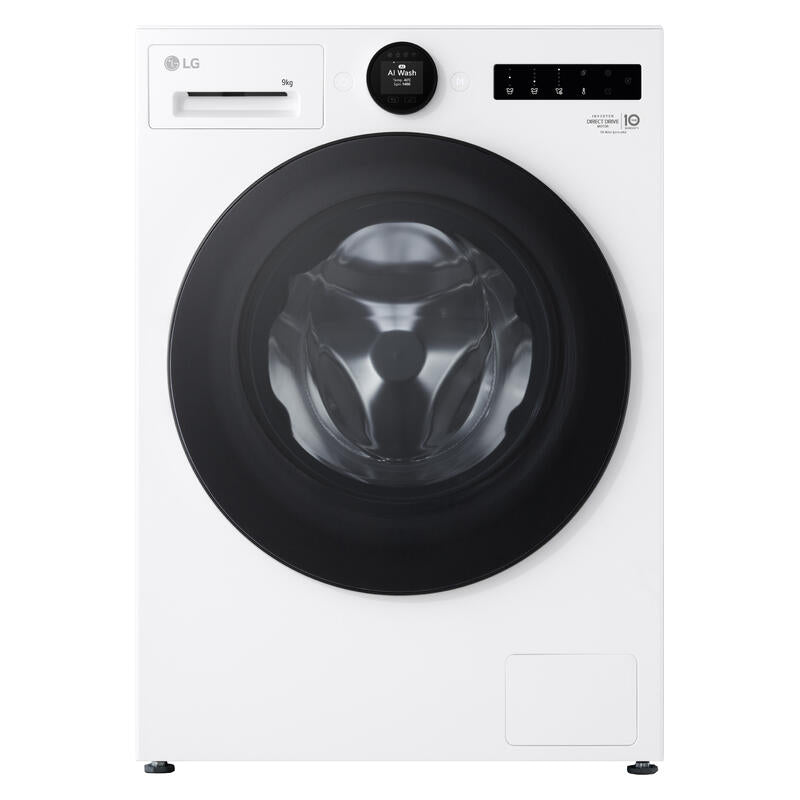 LG 9kg Series 9 AI Front Load Washing Machine - Essence White