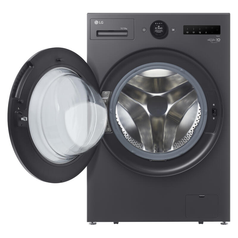 LG 16kg + 10kg Smart AI Front Load Washing Machine & Dryer Combo - Graphite (Series XL)