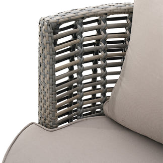 Luca 3 Piece Swivel Chat Set - Grey/Taupe
